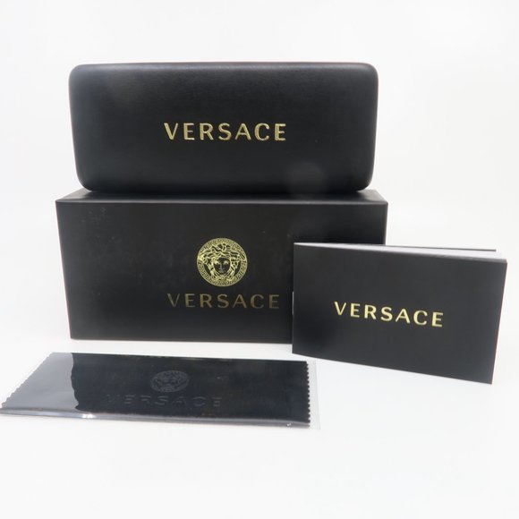 Versace Mod. 3340-U GB1 53mm Black-Gold Greek Key, New Women's Eyeglasses. - Picture 10 of 10